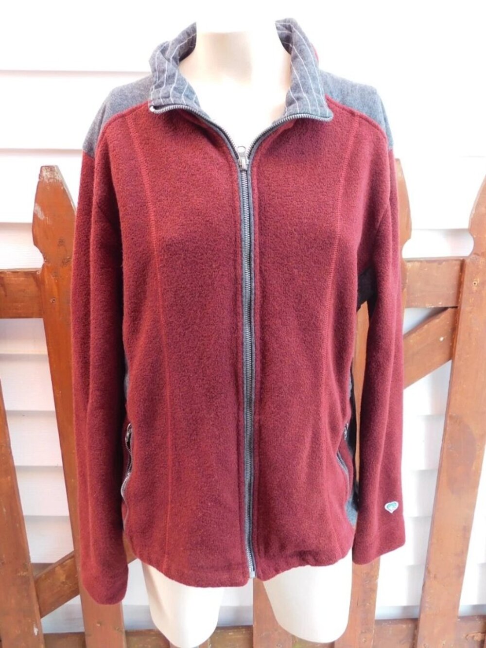 Womens KUHL Sweater Fleece Full Zip Jacket Size Large